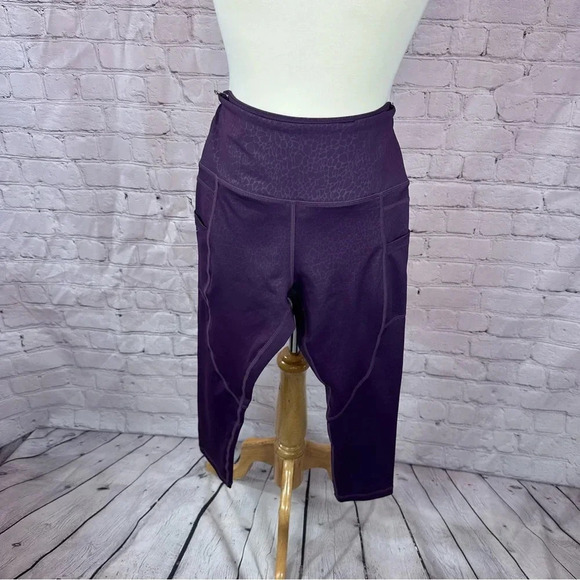 Zyia active deep purple leggings size 4 - Picture 1 of 7